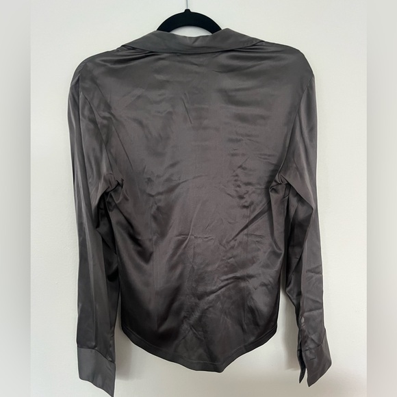 Bebe Silk Button Up Top - Picture 2 of 4